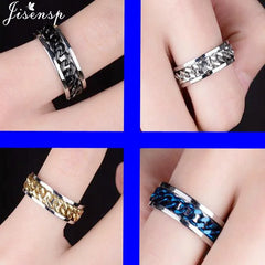 Punk Rotatable Couple Ring
