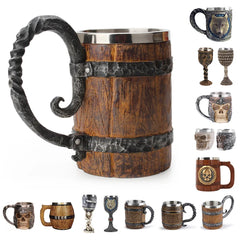 Viking Barrel Style Beer Mug