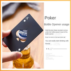 20PCS Playing Card Bottle Openers