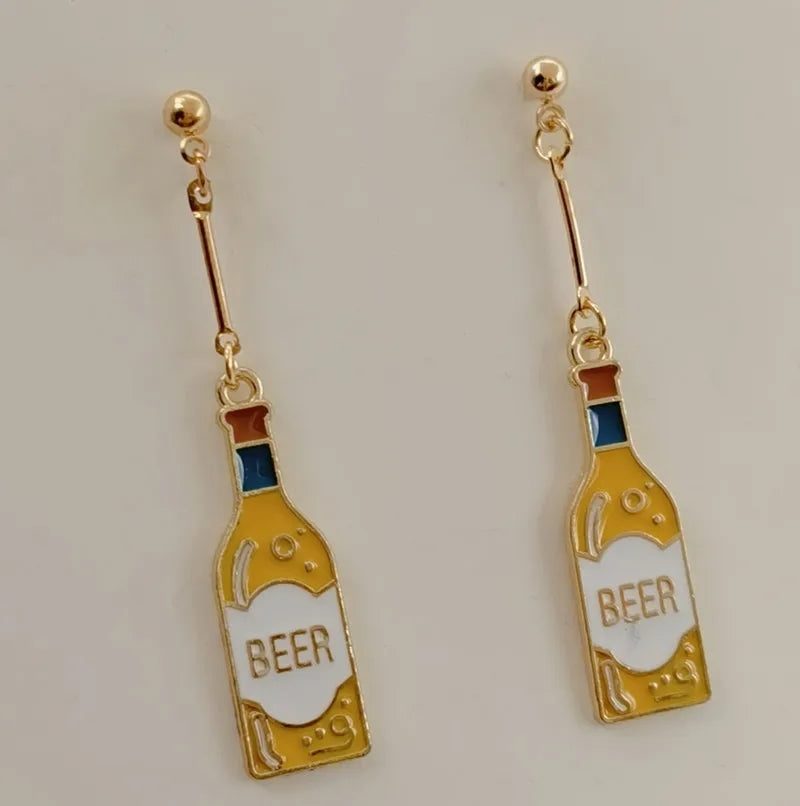 Wine & Beer Mini Food Earrings