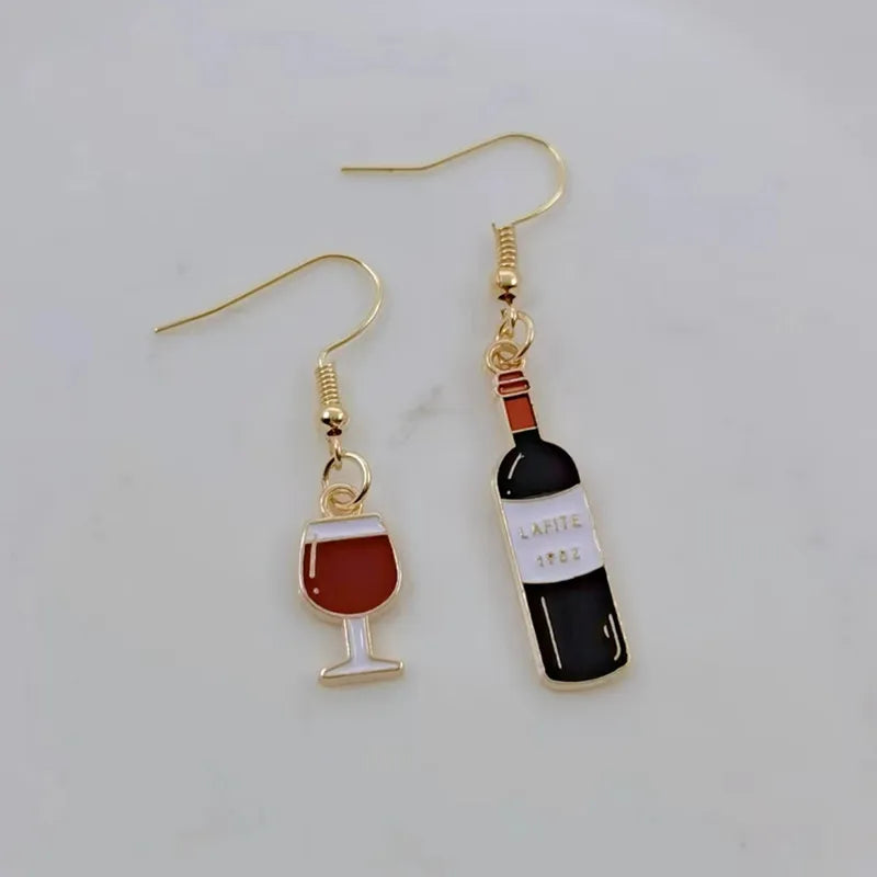 Wine & Beer Mini Food Earrings