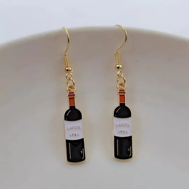 Wine & Beer Mini Food Earrings