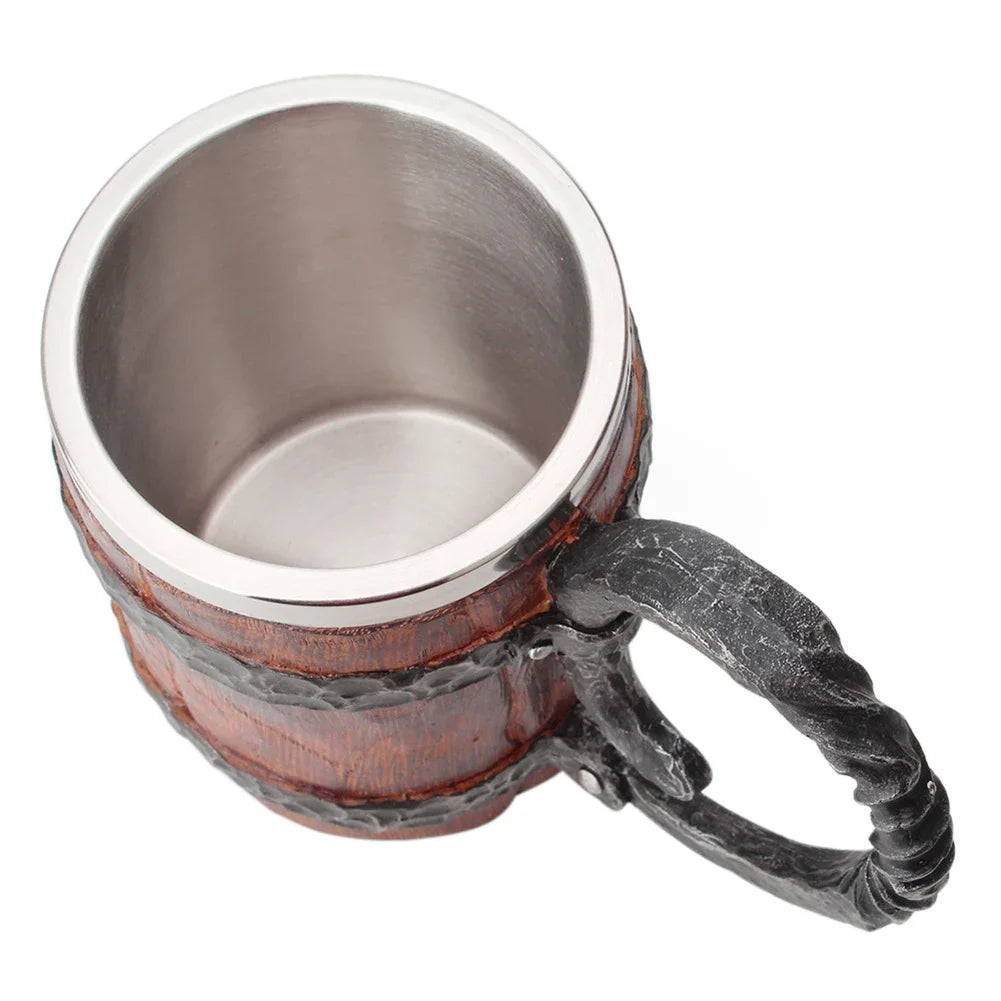 Viking Barrel Style Beer Mug