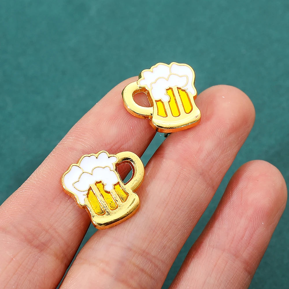 Cartoon Beer Mug Earrings